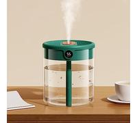 Haofy Humidificador de Aire de Doble Boquilla de 2 Litros, Salida de Niebla Dual con Monitor de Humedad LCD Capacidad de 2.1 Cuartos para Uso en el Dormitorio de la Oficina en el Hogar Ligero 13.8