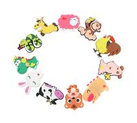 Haofy Imán de Animales para Nevera de 11 Uds., Bonitos Imanes de Animales de Silicona con Efecto 3D, Ideal para Niños y Aprendizaje, Decoración Divertida de Cocina