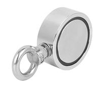 Haofy Imán de Doble Cara con Gancho Magnético N35 con Cuerda Roja de 20 Metros para Recuperación de Objetos Perdidos en Ríos y Canales