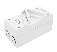 Haofy Interruptor de Aislamiento Impermeable para Exteriores, Interruptor Manual a Prueba de Impactos y Polvo para Suministros Industriales, Ideal para Talleres (CF-4P20A)