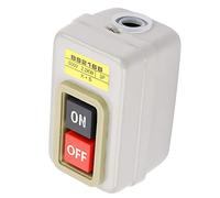 Haofy Interruptor de Botón Pulsador de 3 Polos, Control Directo de Parada de Arranque del Motor sin Terminales de Tornillo de Contactor CA 110 V 220 V 380 Taller Garaje Uso en Fábrica para Equipos de