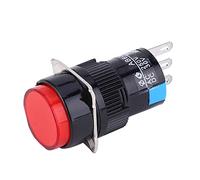 Haofy Interruptor de Botón Rendimiento Estable para Equipos de Automatización Interruptor Momentáneo de 5 Piezas con Baja Resistencia de Contacto Adecuado para Equipos Electrónicos Material: Metal