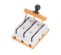 Haofy Interruptor de Cuchilla de 3 380 V 100 A con Riel Guía de Cobre Puro Aislador Eléctrico Ignífugo para Decoración del Hogar, Distribución de Energía, Equipos Industriales