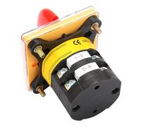 Haofy Interruptor de Leva Giratorio de Encendido/apagado de CA 380 V 25 A para Conversión de Electrodomésticos, Interruptor Compacto de 2 Posiciones para Funcionamiento Normal, de Leva Duradero de