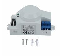 Haofy Interruptor de Sensor de Movimiento de Microondas Detector de de 360 grados 220 V 240 V CA a Través de la Pared Bombilla Automática para Armario Garaje Sótano Lavadero (220V-240V SK-600)
