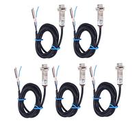 Haofy Interruptor de Sensor de Proximidad Inductivo Detector de Pasillo Magnético NPN Eficiente para Control Hidráulico Neumático, 5 Piezas para Uso Industrial