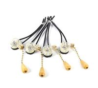 Haofy Interruptor de Tracción Tipo Cadena, Interruptor de Repuesto de Estilo Vintage de 4 Piezas para Lámparas de Noche de Piso de Mesa de Pared, con Carcasa de Plástico de Ingeniería