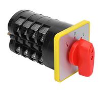 Haofy Interruptor Giratorio de Potencia, Interruptor de Posicionamiento Confiable para Control de Motores, para Operadores de Equipos de Prueba, Tamaño Pequeño