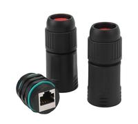 Haofy IP68 RJ45 Regado MáS Rápido -acoplador 1000 Mbit/S Femenino a Hembra Adaptador Ethernet para Cable CAT6A, Enchufe y Reproducción
