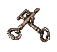 Haofy IQ Teaser Puzzle Lock Desafío Mental Ejercicio para Aliviar el Estrés Aleación de Zinc 2.4 por 1.2 Pulgadas Portátil para Adultos Viajes Reuniones Familiares y Sesiones de Relajación en
