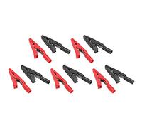 Haofy Juego Compacto de Clips Aislados Rojo+negro para Pruebas Eléctricas, Alto Factor de Seguridad, Conexión Rápida, Fácil de Usar, Longitud Total de 41 Mm, Apertura de 6 Mm, Adecuado para Pruebas