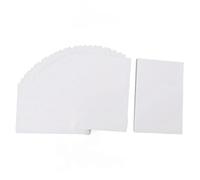 Haofy Juego de 100 Tarjetas Postales Blancas de Cartulina para Dibujo y Escritura Creativos, Portátiles para Correo Artístico