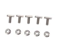 Haofy Juego de 15 Tornillos con Cabeza de Martillo M8 de Acero Inoxidable con Rosca Completa para Montaje de Paneles Solares, Instalación Fotovoltaica, Montaje de Estructura Metálica