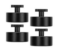 Haofy Juego de 4 Adaptadores Jack Pad para C7 Z51 Z06 y C6-Z06 Protege el Chasis Hecho de Aluminio Duradero (BLACK)