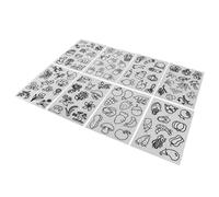 Haofy Juego de 8 Hojas Termorretráctiles con Patrón de Frutas y Verduras, Papel Dink Retráctil para Manualidades, Juguetes y Decoración de Uñas (Verduras plantas)