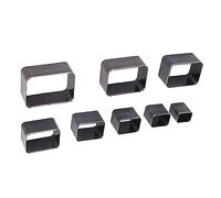 Haofy Juego de 8 Punzones de Cuero, Herramientas Huecas de Acero con Alto Contenido de Carbono para Carteras, Bolsos, Artesanos, 8 Formas, Cortes de Precisión en Tela de Cuero, Caja de Fácil