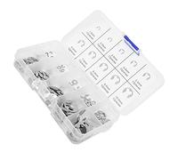 Haofy Juego de Arandelas con Clamp/Holder E de Acero Inoxidable de 120 Piezas Juego de Anillos de Bloqueo de Retención Duraderos para Herrajes de Sujeción M1.5-M10 para un Almacenamiento y Uso