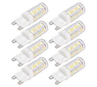 Haofy Juego de Bombillas LED G9 de Cerámica Regulable para Lámpara de Araña, Lámpara LED de 10 Piezas de 220 V que Reemplaza la Bombilla Halógena, Bombilla G9 de Ahorro de Energía 30000H para Varias