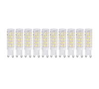 Haofy Juego de Bombillas LED G9 de Cerámica Regulable para Lámpara de Araña, Lámpara LED de 10 Piezas de 220 V que Reemplaza la Bombilla Halógena, Bombilla G9 de Ahorro de Energía 30000H para Varias