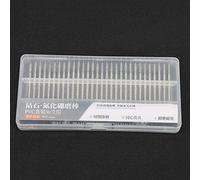 Haofy Juego de Brocas de Diamante de 3 Mm de Alta Resistencia, Cabezales de Fresado CNC de Grano 150 para Joyeros, Tratamiento de Níquel Negro para Dureza, Paquete de 30 Piezas