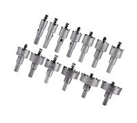 Haofy Juego de Brocas para Sierra Perforadora con Punta de Carburo de Acero Inoxidable, Broca con Punta de Carburo de Borde Agudo para Perforación de Placas de Metal, 13 Piezas/juego de Brocas para