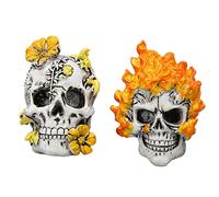 Haofy Juego de Clips de Ventilación de Resina con Forma de Calavera para Coche, para Aromaterapia Decorativa, Perfume de Aire en la Mayoría de los Coches, Paquete de 2 para un Ambiente con Carácter