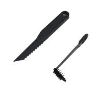 Haofy Juego de Cortador en Espiral Manual y Cortador en V, Herramienta para Patatas de 0,74 Oz, Cuchillo para Tallar Frutas y Verduras para Plato de Fiesta de Dieta Baja en (1 juego)