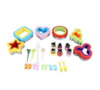 Haofy Juego de Cortador y Sellador de Sándwiches, Fácil de Usar para Almuerzos Divertidos, Corazón, Círculo Cuadrado, Dinosaurio, Estrella, Galleta, Molde para Frutas y Verduras para Niños