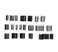 Haofy Juego de Cortadores de Agujeros de Metal, Punzones de Acero de Aleación de Primera Calidad, 24 Piezas para Perforación de Metal, Diseño de Forma Especial, para Fabricación de Joyas Cantidad: 24