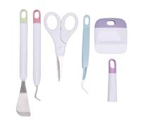 Haofy Juego de Deshierbe Artesanal, 5 Piezas de Acero Inoxidable ABS Portátil, Conveniente Uso de Herramienta de Deshierbe Artesanal para Tallar Corte de Papel