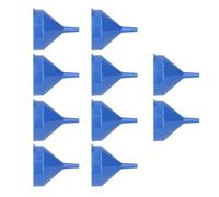 Haofy Juego de Embudos de Plástico Pequeños para Cocina, Paquete de 10, Pico de 0,5 Cm, Abertura Amplia para Aceite y Líquidos