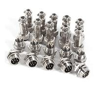 Haofy Juego de Enchufes de Aviación Conector de Zinc Duradero para Sistemas de Adquisición de Datos, Inclinómetro, Sistemas de Control y Medición de Automatización Informática, Equipos Mecánicos [10