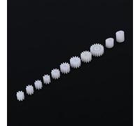 Haofy Juego de Engranajes de Tornillo sin Fin de Husillo de Plástico, 11 Uds., para Modelos, Coches, Robots, Aviones, Accesorios de Motor