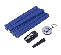 Haofy Juego de Lápices de Carpintero, Lápiz de Madera Octogonal Plano de 7 Pulgadas con Sacapuntas y Portalápices Retráctil para Carpintería, Sitios de Construcción, Proyectos de Bricolaje