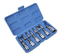 Haofy Juego de Llaves Cuadradas de Acero Al Cromo Vanadio Endurecido, Juego de Llaves de Vaso con Puntas Hexagonales, Inserción Suave para el Hogar, Automoción, Caja de Herramientas Azul de 13 Uds.