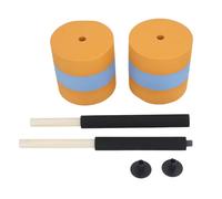 Haofy Juego de Mancuernas de Agua Largas, Peso Ajustable, Antideslizante, Equipo de Fitness EVA para Ejercicio Aeróbico Acuático, Naranja y, 2 Unidades
