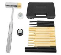 Haofy Juego de Perforación de Alfiler, Kit de Golpes de Latón, 17pcs para Armaduras Mira Joyería, Martillo de Doble Cara, Caja de Almacenamiento con Aplicación Amplia, de Calidad