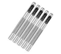 Haofy Juego de Perforadoras de Cuero Huecas de 20 Piezas, Herramienta Perforadora Redonda de Acero Al Carbono para Artesanía de Cuero, Resistente para Cinturones y Bolsos (6MM)
