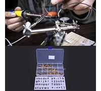 Haofy Juego de Plantillas con Punta de Bolígrafo para Quemar Madera, Herramienta de Grabado en Pirograbado de Latón para Aficionados, 56 Uds. (57 Piezas de Cabezas de pirograbado)