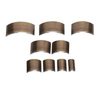 Haofy Juego de Punzones de Cuero de Acero Inoxidable V Múltiples Formas para Carteras y Bolsos A28 Semicírculo A29V Forma A30 Poco Profundo A31 Herramientas Redondas Artesanos de Cuero Cortes de