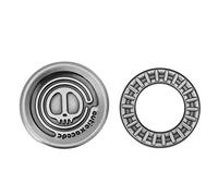 Haofy Juguete Antiestrés de Metal con Control Deslizante Magnético, Ligero, 2,4 Oz, Portátil para Adultos Mayores de 14 Años, Sonido de de Metal Nítido, Alivio de la Ansiedad, Alivio del Estrés