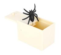Haofy Juguete de Broma de Araña de Goma Realista Pop Up Jump Scare para Halloween Caja Compacta Ligera de 85 G Regalo Sorpresa para Fiestas de Cumpleaños Bromas de Oficina