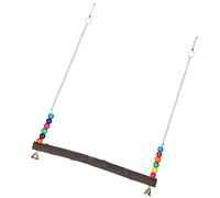 Haofy Juguete de Madera para Columpio de Pollo, Barra Plana Duradera para Gallinero o Patio, Columpio de Madera Natural Suspensible para Mascotas para Muchas Razas y Edades de Pollos (30x32cm)