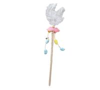 Haofy Juguete de Plumas para Varita de Gato, Juguete Interactivo de Felpa para Gatos Que Estimula los Instintos de Caza, Materiales Suaves y Seguros para Gatitos y Adultos, Palo de 22,8 Pulgadas de
