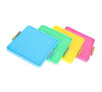 Haofy Juguete de Tablero de Clavos de 4 Piezas, Juego de Tableros Perforados Coloridos que Aumenta las Habilidades Matemáticas a Través de Actividades Prácticas, Diseño de Seguridad de Esquinas Suaves