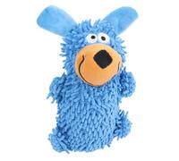 Haofy Juguete para con Fregona Chirriante, Juguete Interactivo de Felpa para Masticar con Sonido Incorporado para Perros y Gatos Pequeños y Medianos, Hecho de Forro Suave como un Fregona (Blue)