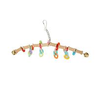 Haofy Juguete para Masticar con Columpio para Pájaros, Juego Colorido para Cacatúas, Pinzones y Loros, Atrae Pájaros y Mantiene la Salud, Juego de Decoración de Jaula Colgante para