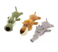 Haofy Juguete para Perros, Juguete Masticable de Peluche con Chirriador para Cachorros, Perros Pequeños, Medianos y Grandes, para Limpiar los Dientes y Reducir la ansiedad.