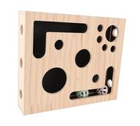 Haofy Juguetes para Gatos, Juguetes Interactivos Caja de Rompecabezas Juguete Estimular los Instintos Energéticos del Gato para Jugar Scratch Indoor Play Cat 11.61x9.84x2.4in Madera Maciza