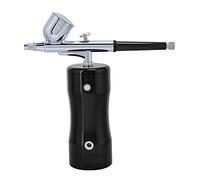 Haofy Kit de Aerógrafo Juego de Aerógrafo de Acero Inoxidable Spray 17 PSI Mini Compresor Portátil de Doble Acción con Atomización Fina para Pintura Artística Pintura de Modelos y Decoración de